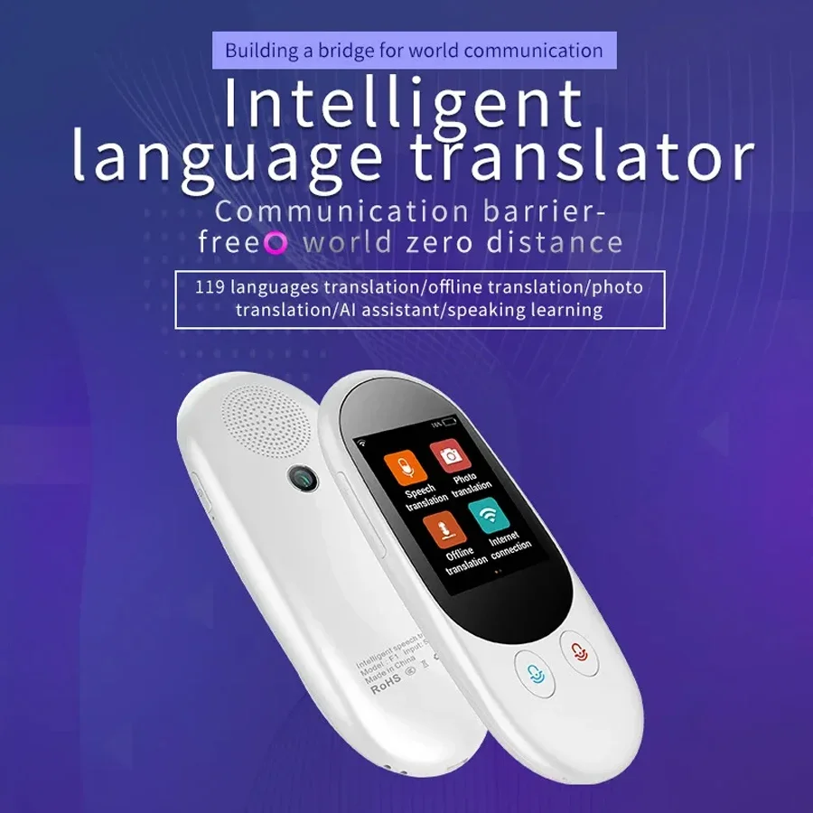 Portable Translator Device - Offline F1 Smart Instant Voice Translator