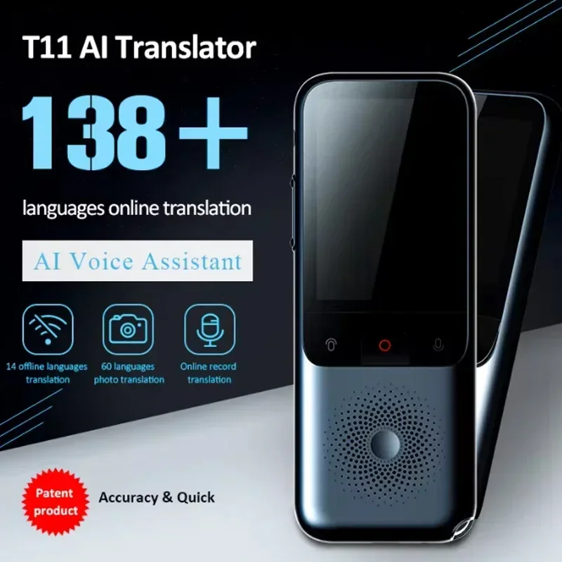 Portable Translator Device - T11 Smart Translator 138 Language Offline
