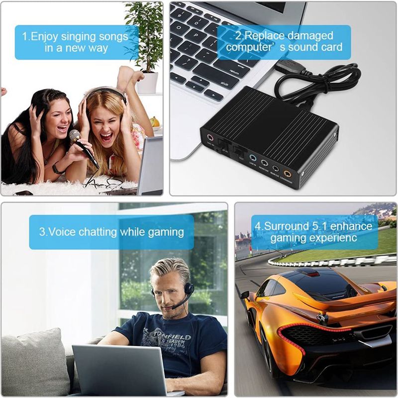 AA19 USB Optical Sound Card 6  - Usb Sound Card External review and price