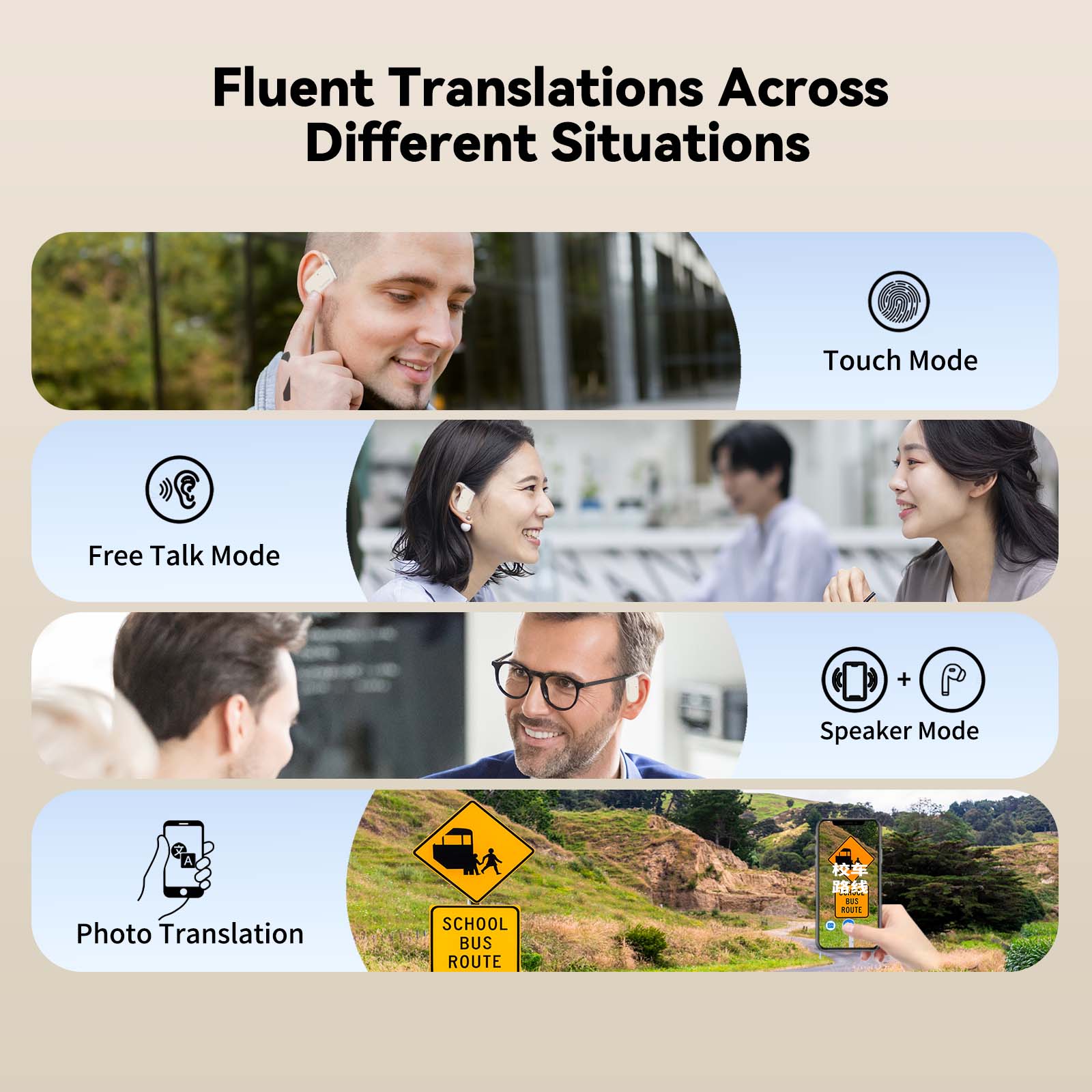 Wooask M9 Translator Earbuds,O - Portable Translator Device review and price