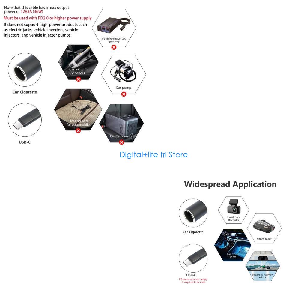 E06D USB C Male to 12V Female  - Electronics And Gadgets With C review and price